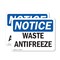 Signmission Waste Antifreeze, 14 in W x Rectangle, Plastic OS-2PACK-NS-P-1014-L-18954 - alternate 1